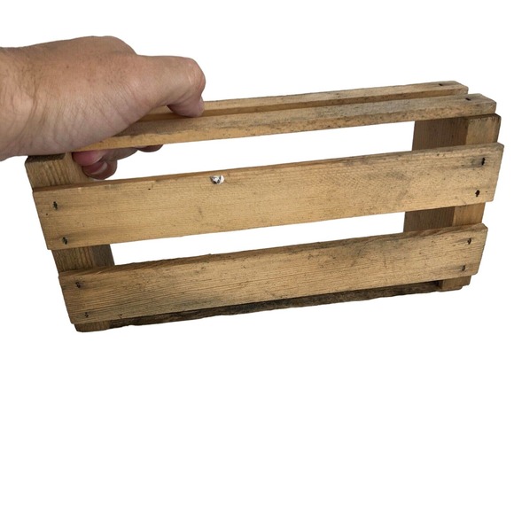 Napa Valley Wooden Storage Holder Rack Shelf Crate Cassette Tape Media - Picture 8 of 8
